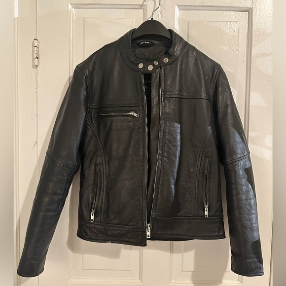 mossi Other - Mossi Genuine Leather Motorcycle Jacket Black